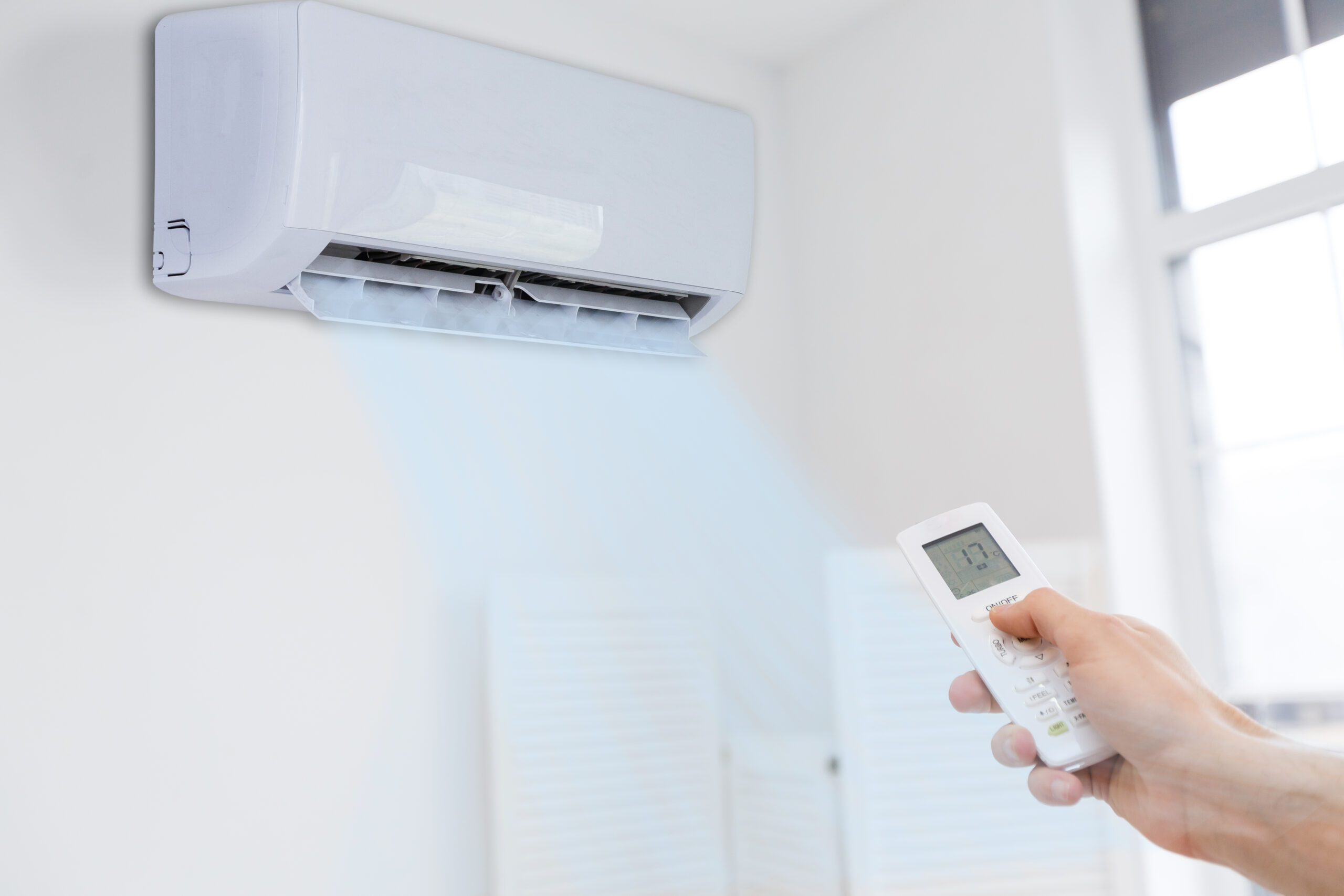 Air,Conditioner,Blowing,Cold,Air