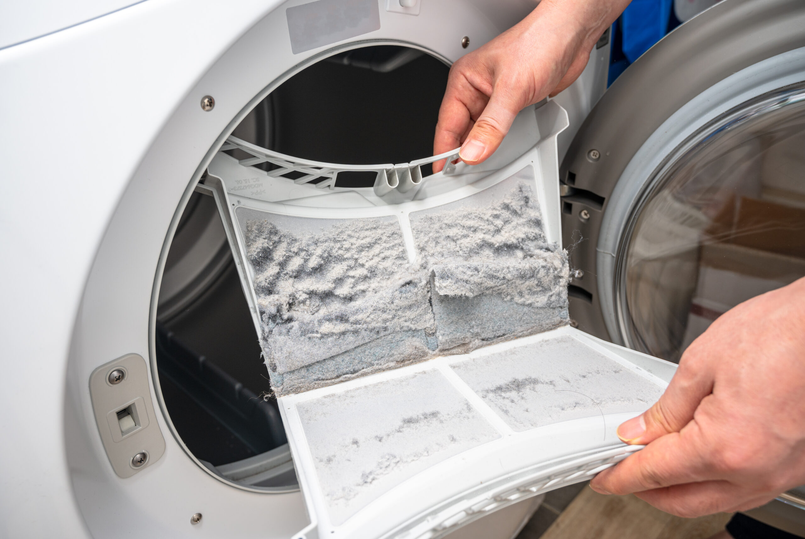 Dust,And,Dirt,Trapped,By,The,Clothes,Dryer,Filter.